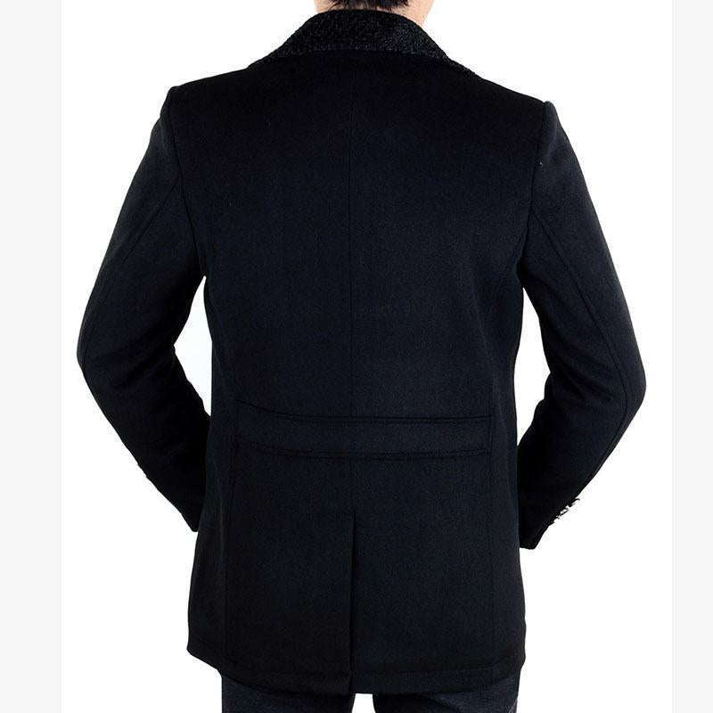 New material lamb lamb collar long coat