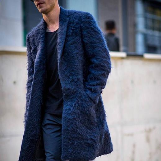Men's Fashion Solid Color Coat