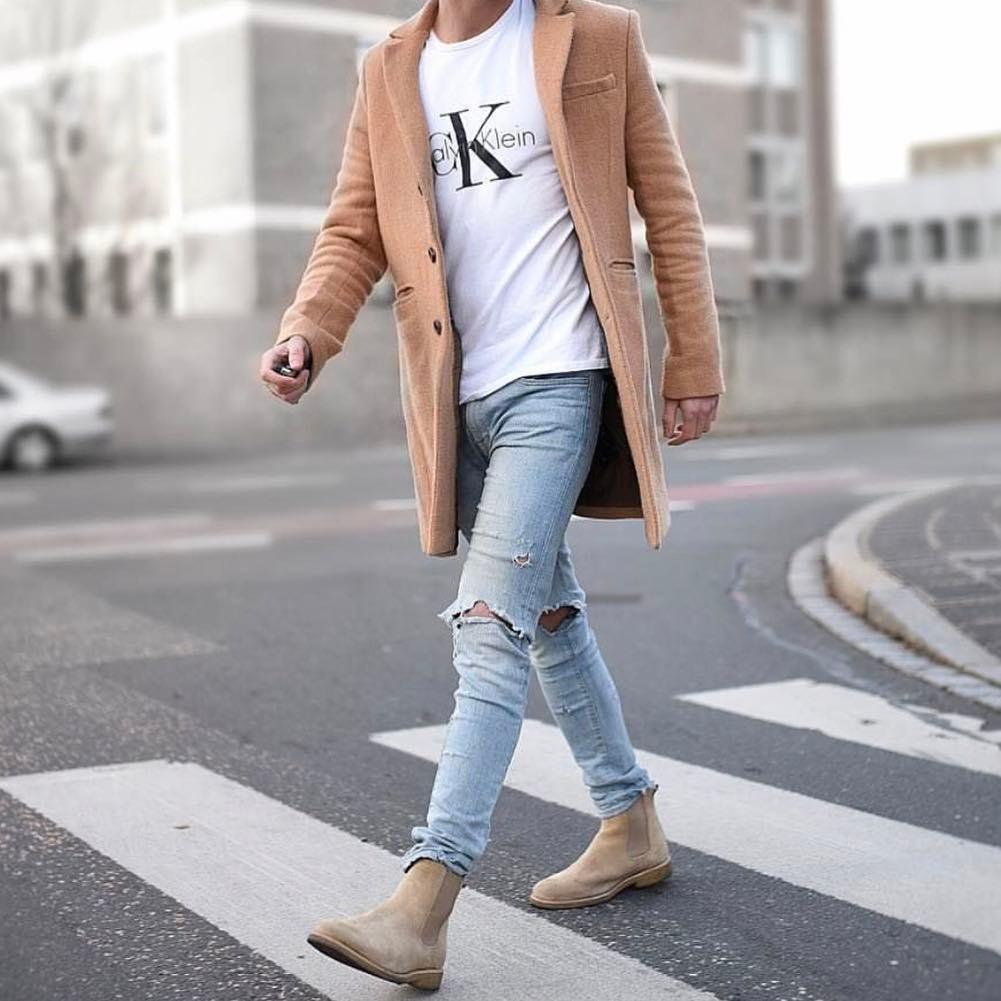 Fashion Casual Lapel Shoulder Padded Long Sleeves Slim Long Suit Coat