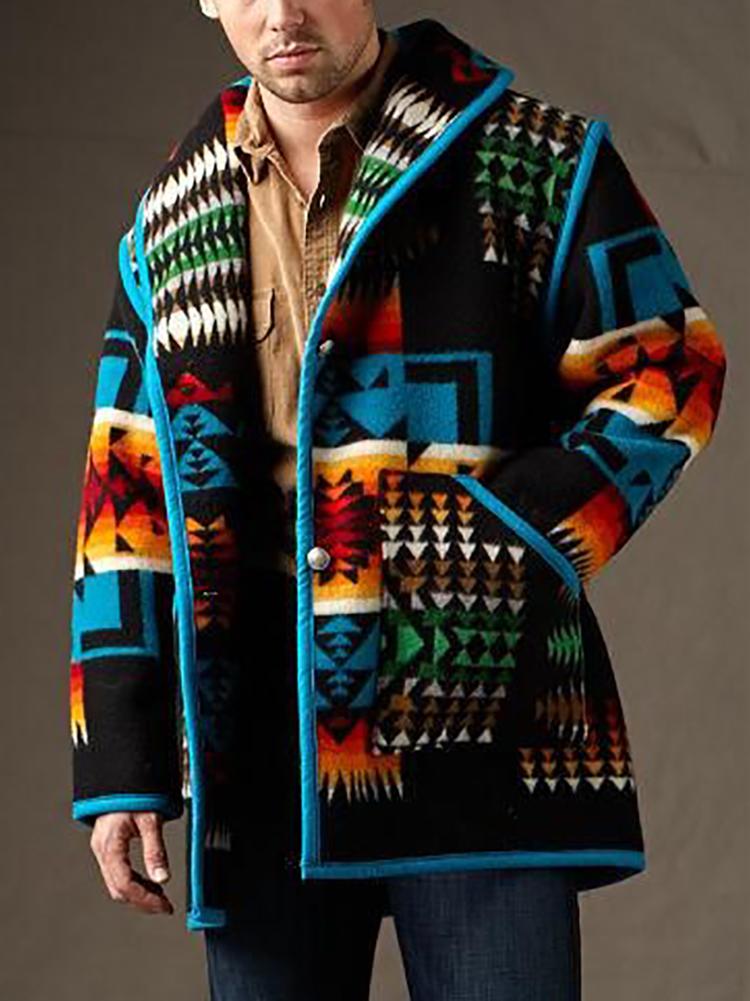 Fashion Printed Long Sleeve Outerwear