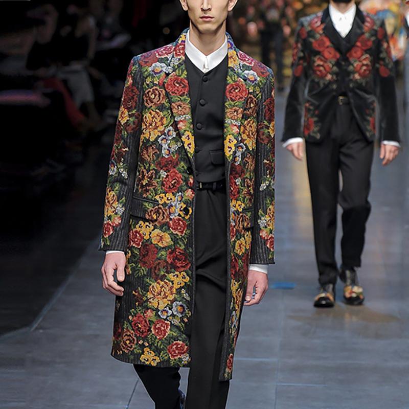 Fashion Men's Printed Coat