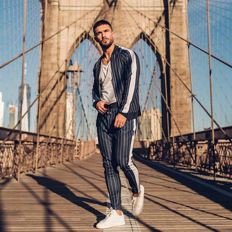 Fitness Clothing Suit Men's Sports Tights Running Clothes