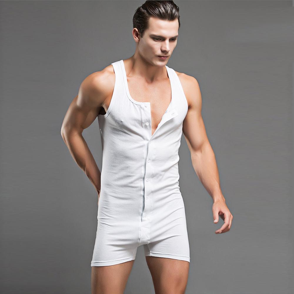 Cotton One-Piece Vest Suit Sexy Underwear Pajamas