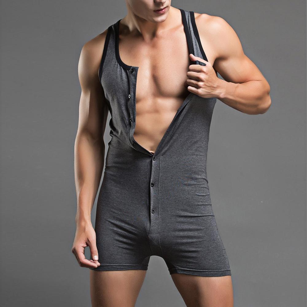 Cotton One-Piece Vest Suit Sexy Underwear Pajamas