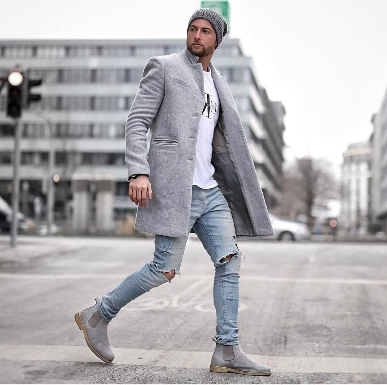 Autumn And Winter   Fashion Pure Color Long Warm Coat