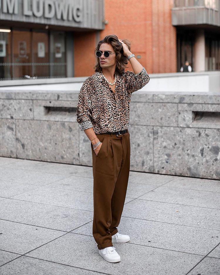 Sexy Leopard Printed Loose Button Shirt