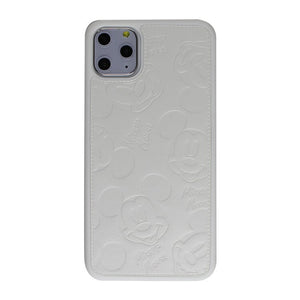 （Special offers!）2021 Mickey new leather + silicone non-slip protective shell (official liquid silicone 360 full coverage)