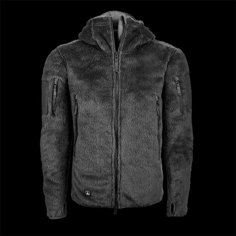 Outdoor Casual Zip Hooded Plush Long Sleeve Jacket