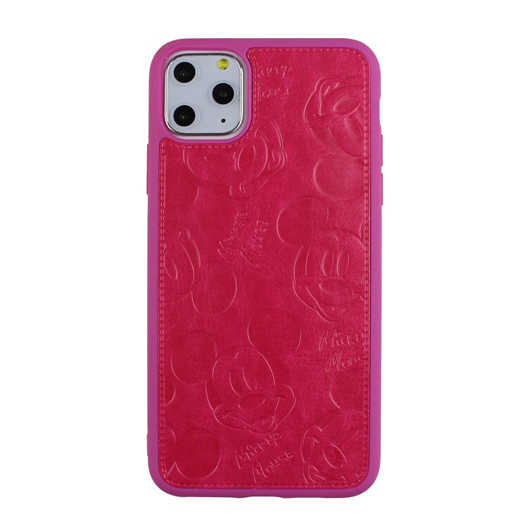 （Special offers!）2021 Mickey new leather + silicone non-slip protective shell (official liquid silicone 360 full coverage)