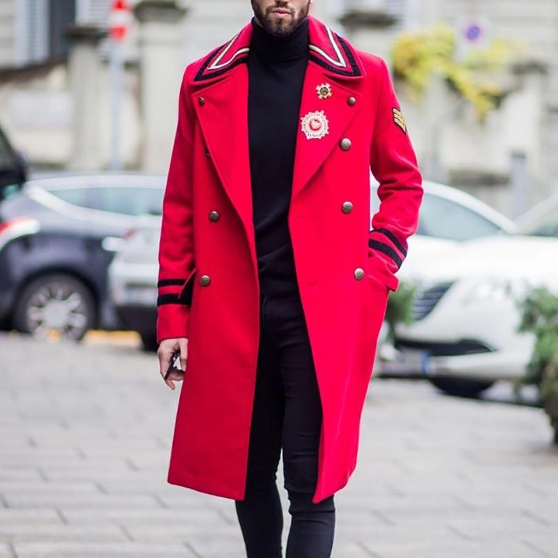 Casual Lapel Double Breasted Overcoat