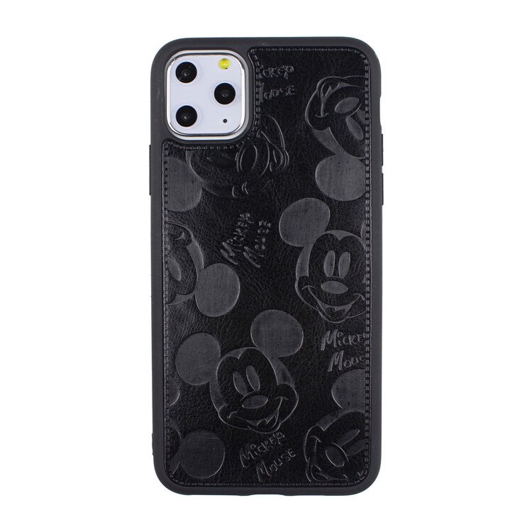 （Special offers!）2021 Mickey new leather + silicone non-slip protective shell (official liquid silicone 360 full coverage)