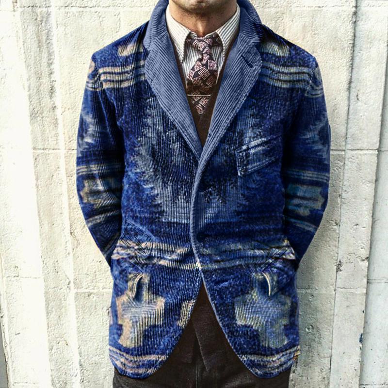 Vintage Printed Corduroy Jacket