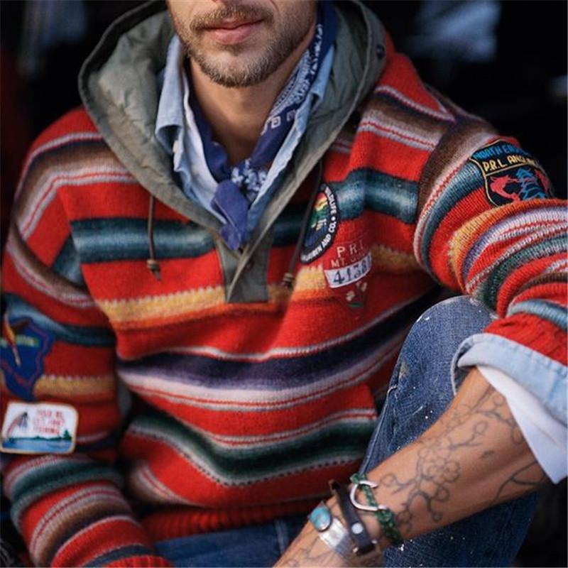 Vintage Casual Rainbow Roodie