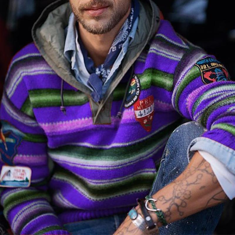 Vintage Casual Rainbow Roodie