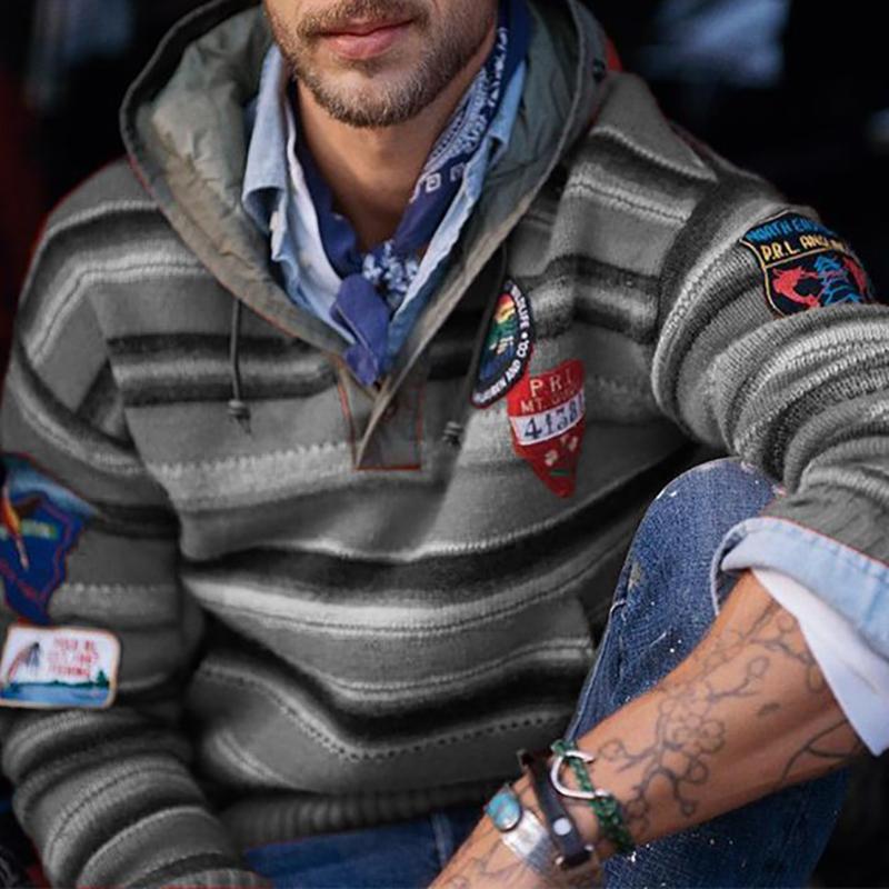 Vintage Casual Rainbow Roodie