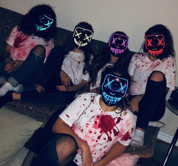 【Big Sale Today】 Halloween-Party & Rave LED Purge Mask