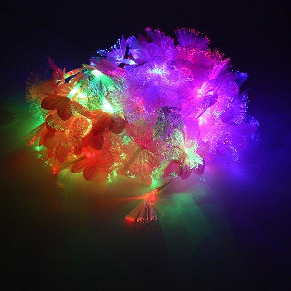 10 meter Feestverlichting met Bloemen