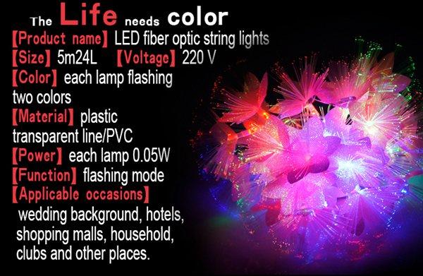 10 meter Feestverlichting met Bloemen