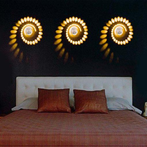 Amazing Spiral Decorating Wall Lamp