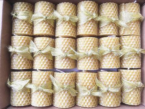 Natuurlijke bee wax mini kaars
