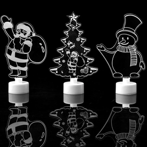 Acrylic Christmas LED Light Ornaments