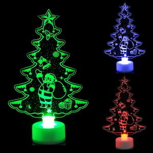 Acrylic Christmas LED Light Ornaments