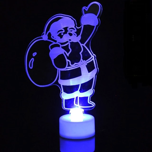 Acrylic Christmas LED Light Ornaments