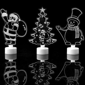 Acrylic Christmas LED Light Ornaments
