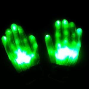 Halloween Party Light Props Luminous Flashing Skull Gloves