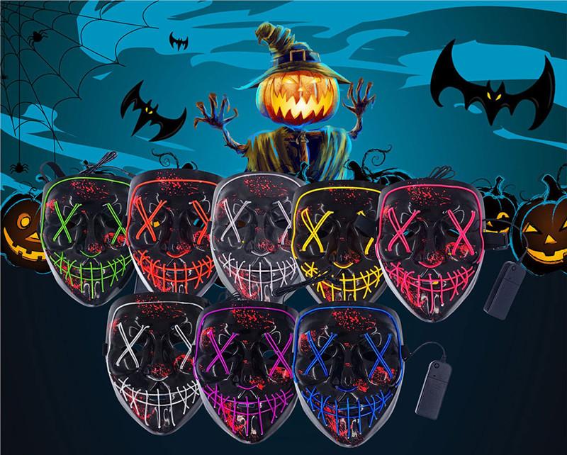 【Big Sale Today】 Halloween-Party & Rave LED Purge Mask