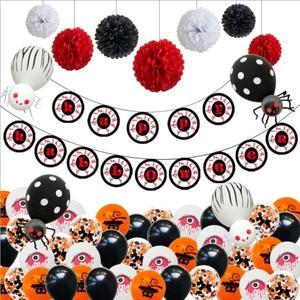 Halloween Foil Balloons Black Cat Ghost Bat Balloon Decoration Party Supplies