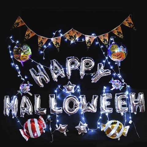 Halloween Foil Balloons Black Cat Ghost Bat Balloon Decoration Party Supplies