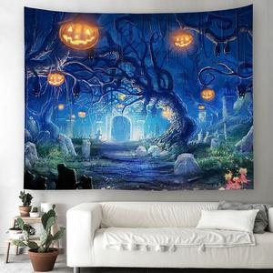 Halloween Pattern Print Tapestry
