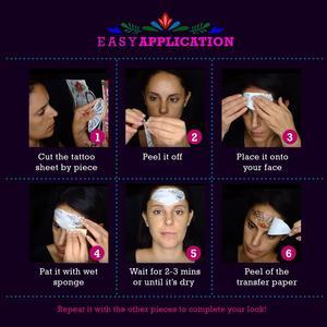 Halloween Temporary Face Art Tattoo