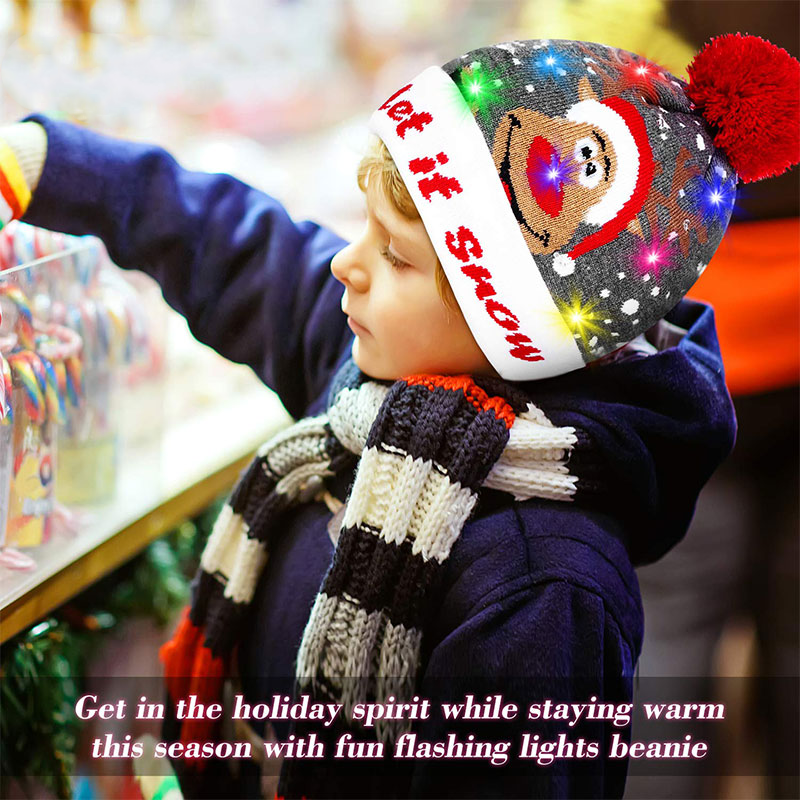 50%OFF＆BUY 2 FREE SHIPPING--Pompom Led Hats For Men Girls and Children