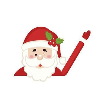Christmas car rear window wiper sticker