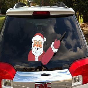 Christmas car rear window wiper sticker