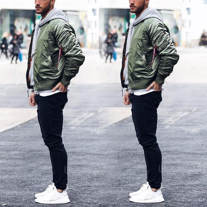 Leisure Motion Standing Collar Warm Cotton Jacket