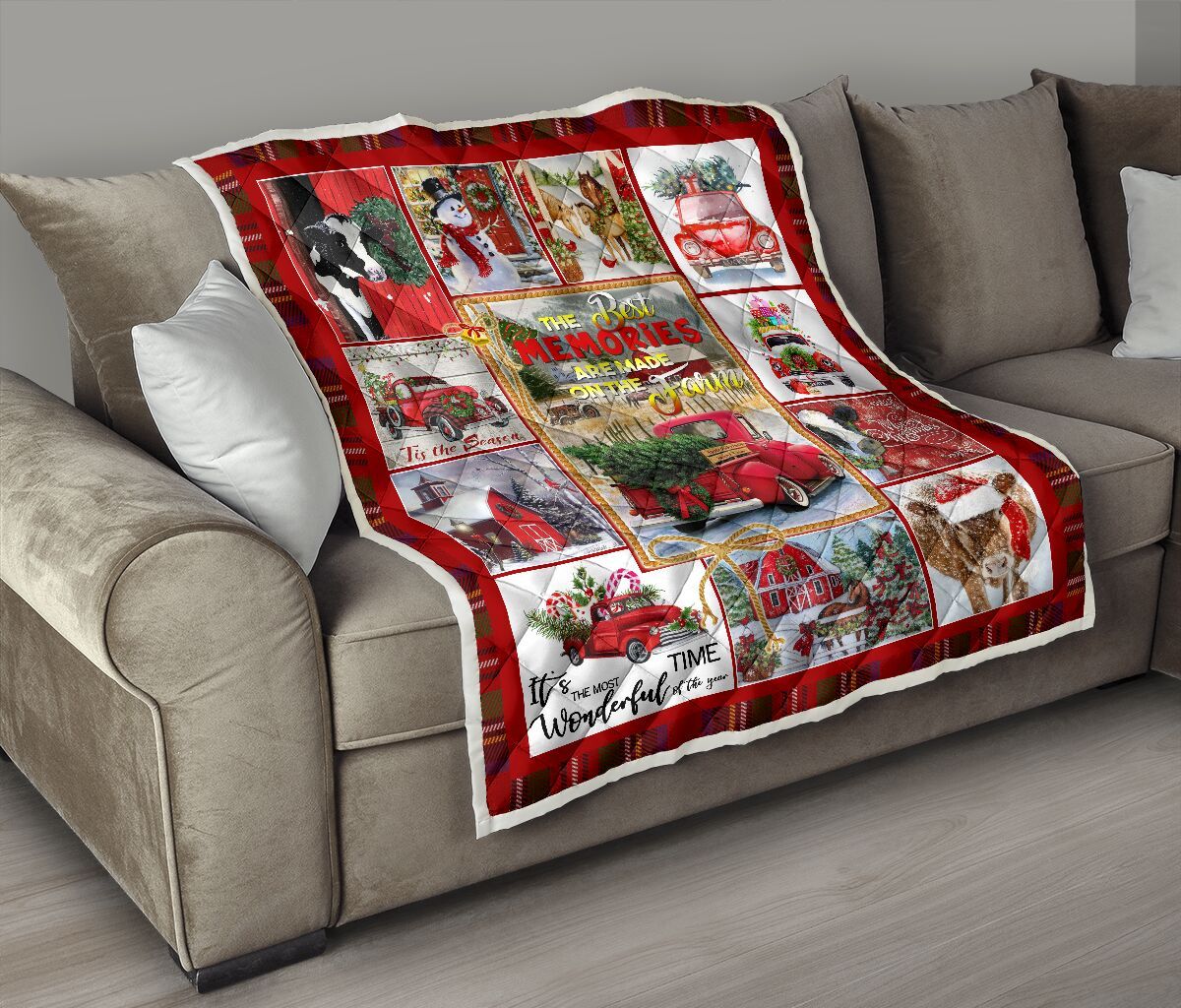 QUILT - FARMING XMAS - THE BEST MEMORIES ARE MADE ON FARM