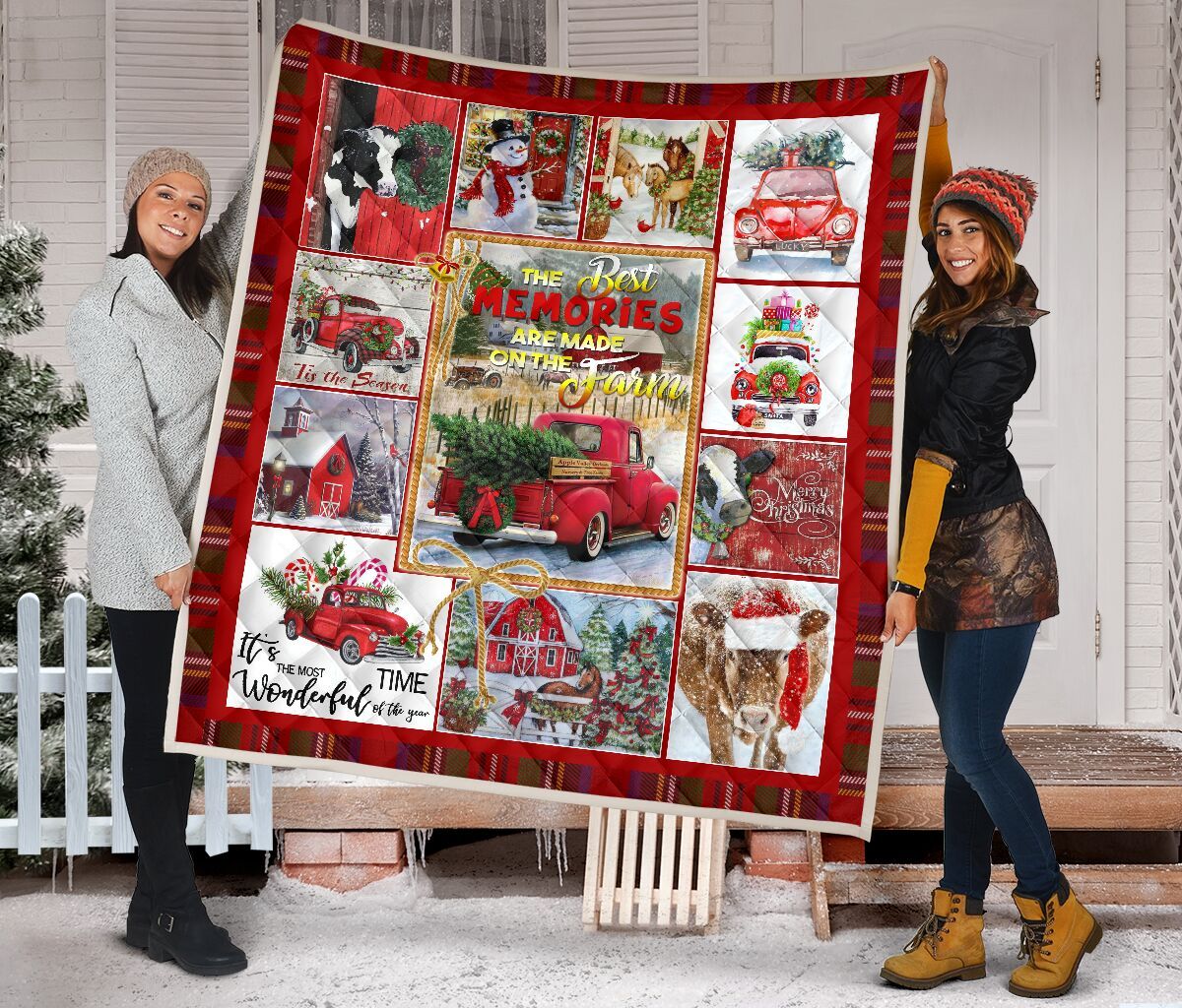 QUILT - FARMING XMAS - THE BEST MEMORIES ARE MADE ON FARM