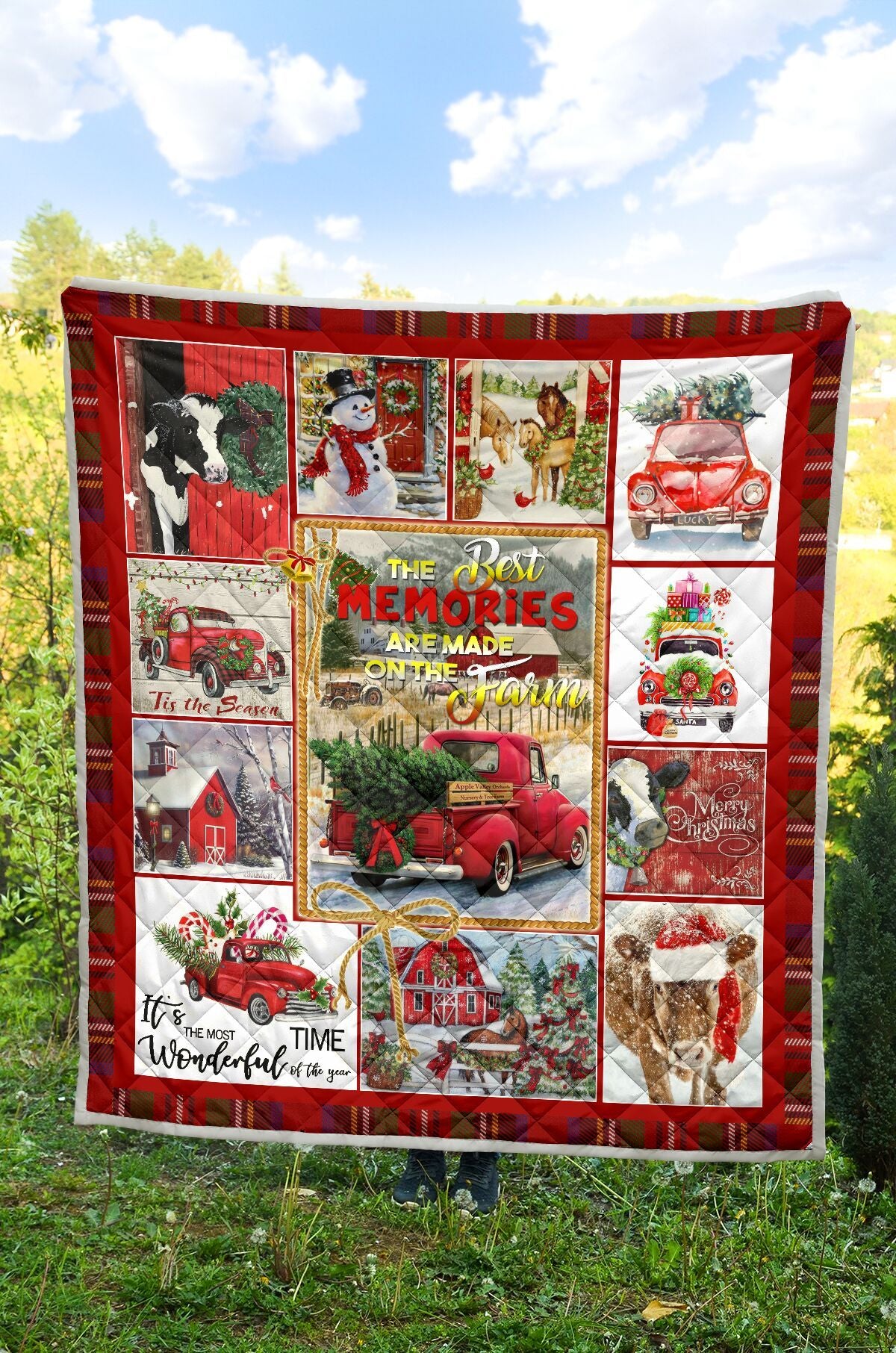 QUILT - FARMING XMAS - THE BEST MEMORIES ARE MADE ON FARM