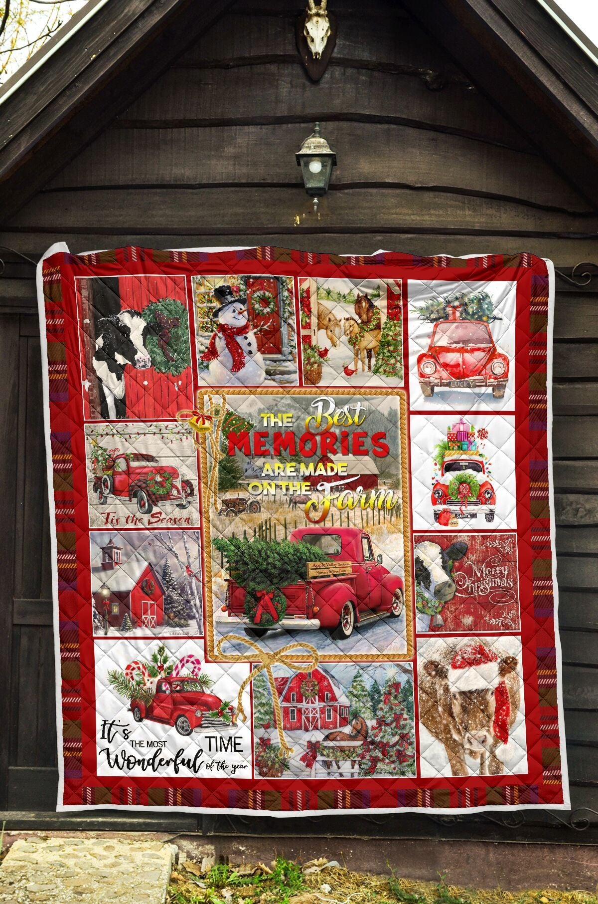 QUILT - FARMING XMAS - THE BEST MEMORIES ARE MADE ON FARM