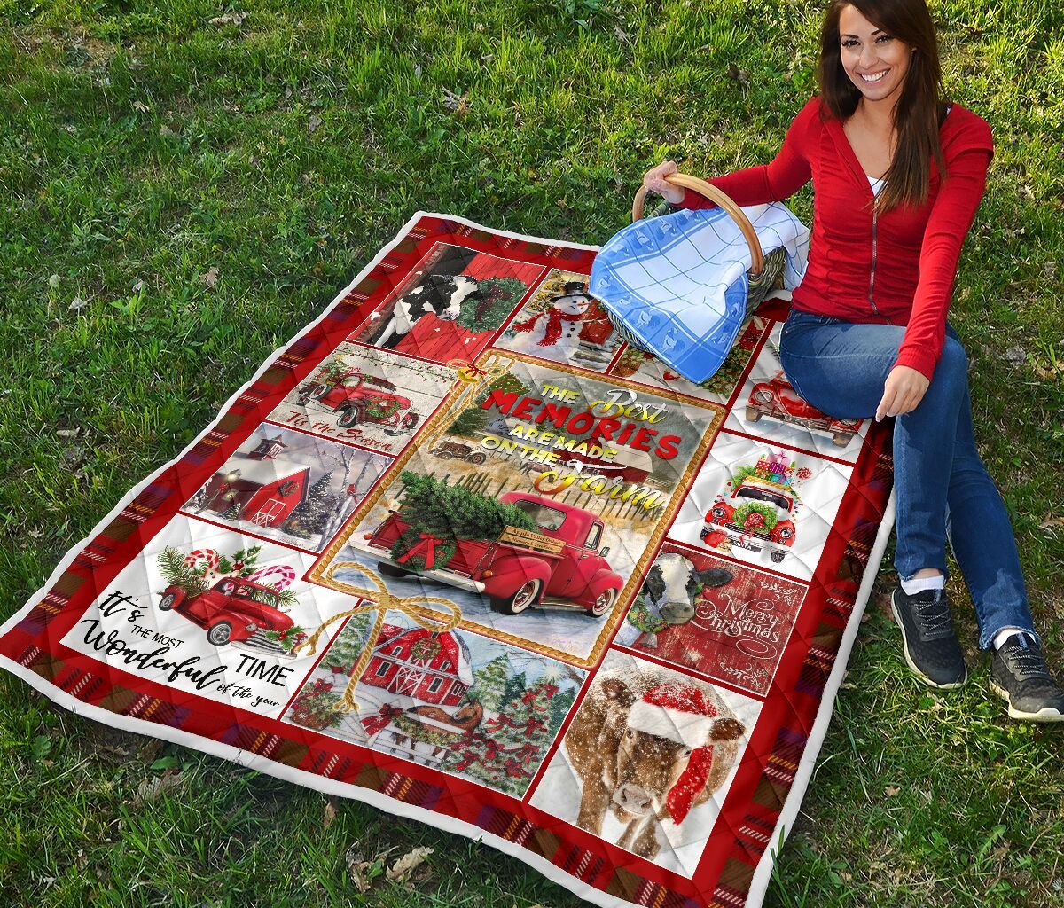QUILT - FARMING XMAS - THE BEST MEMORIES ARE MADE ON FARM
